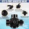 4717 3-Way Pool Diverter Valve Replacement for Jandy 4717, 2”