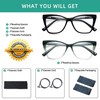 Oversized Reading Glasses Women Cat Eye Photochromic Computer Reader Stylish