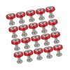 REPAIROCK 20pcs Motorcycle Red Fender Bumper Washer Bolt Nuts Kit