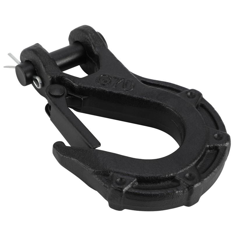 Runfarr 3/8 Inch Winch Hook, Forged Steel Winch Hook for