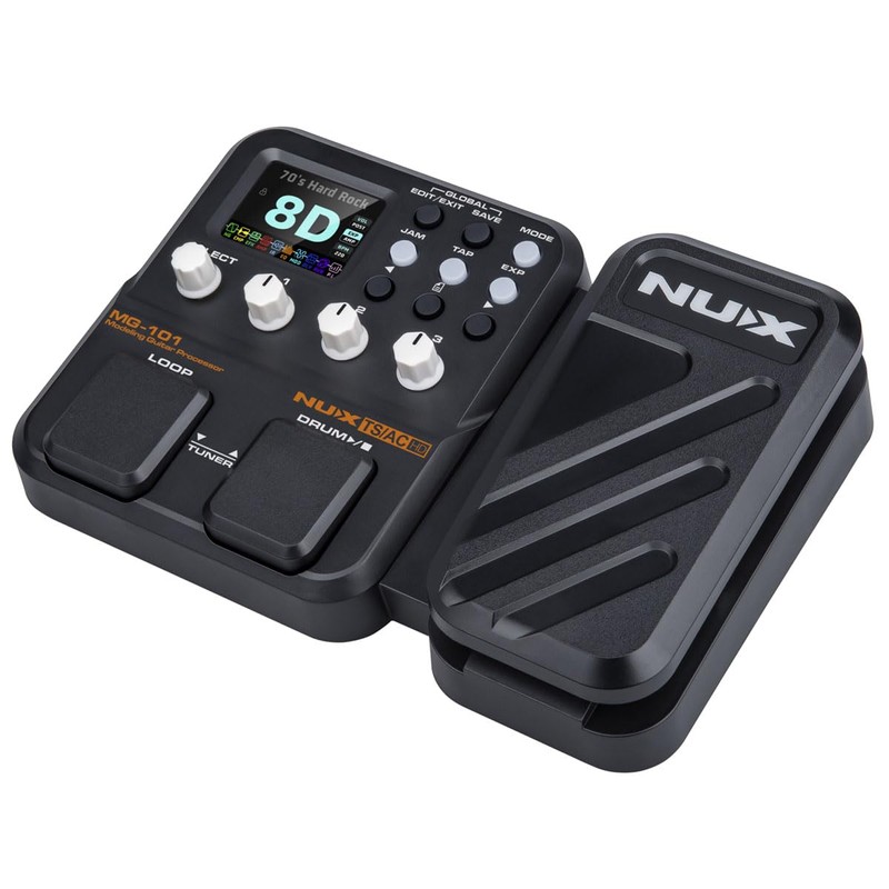 NUX MG-101 Multi Effects Pedal, 25 Classic Amp Models,512 samples