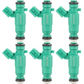 6ps CCIYU 35310-3C400 Fuel Injector Kits fit for 2010-2012 for Hyundai for Santa Fe, 2011-2012, 2014 for Kia for Sedona, 2011-2013 for Kia for Sorento 4 Holes Automotive Engein