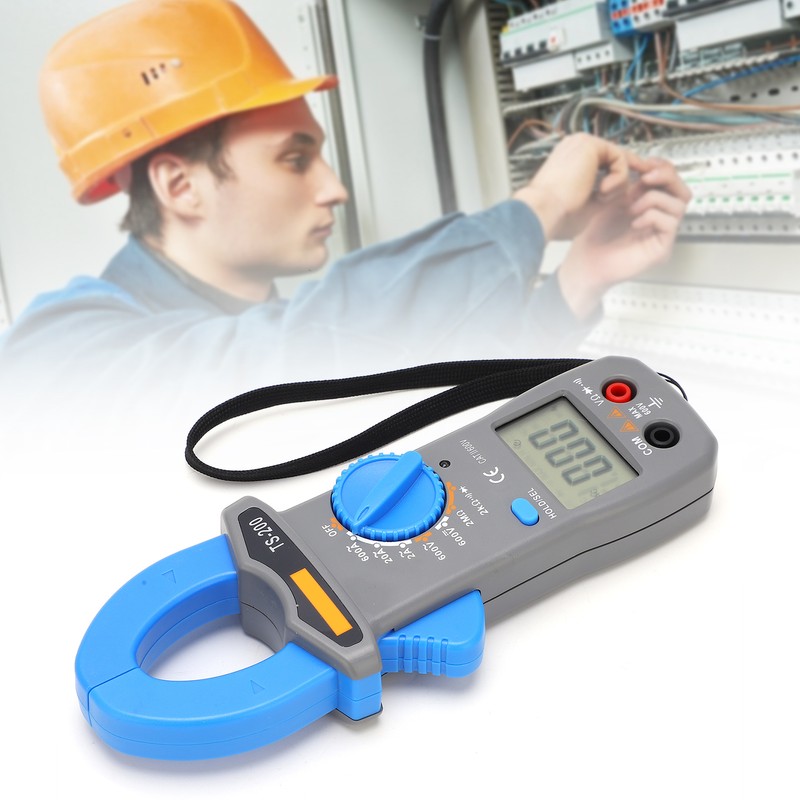 TS‑200 600A/600V High Accuracy Clamp Meter Anti Burn Multifunctional Digital