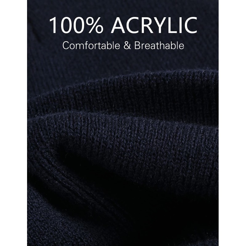 Winter Beanie Hats for Men and Women, Stretchy Daily Knit