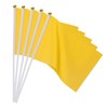 PATIKIL 20pcs Yellow Flag Game Solid Yellow Flags Small Mini