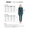 NOOYME Ropa interior térmica para mujer, capa base para mujer,
