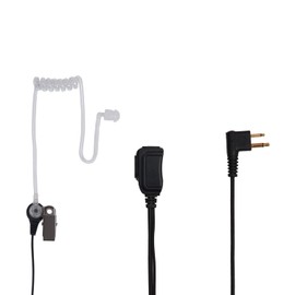 TDYU Cp200d Earpiece with Ptt Mic Acoustic Tube Earpiece Headset for Motorola CP200 CLS1110 RDM2070d CLS1410 CP185 walkie Talkie 2 Way Radio 4 Pack