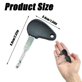 ZAHD 2 pieces tractor key replacement ignition key retro tractor ignition key with universal construction machinery key set for ignition lock tractor for use as for Bosch key tractor (2)