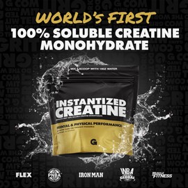 Gains in Bulk Instantized Creatine Monohydrate for Women and Men, Soluble Pre Workout Powder, Supports Muscle Building, Strength and Performance, Bodybuilding Supplements, Unflavored, 100 Servings