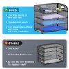 Marbrasse Mesh Desk Organiser Tray, 4 Tier Letter Tray Organiser