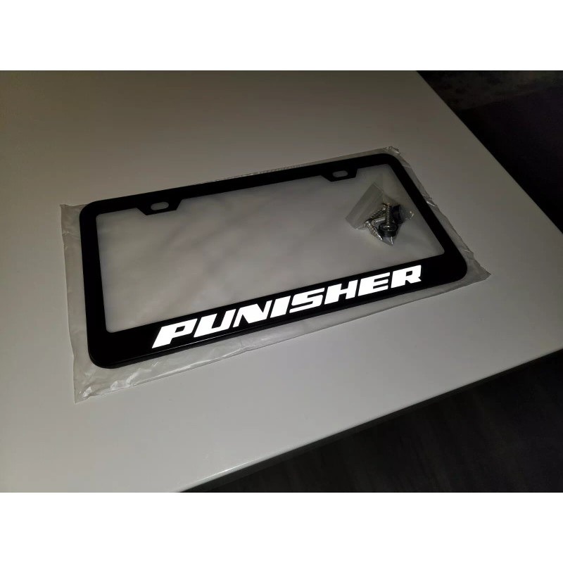 Car Plate Frames Premium Punisher Name License Plate Frame Stainless