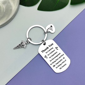 Doctor Appreciation Gift Nurse Practitioner Gifts for Women Thank You Gift for Doctor Nurse Keyring Retirement Gift for Doctor New Nurses Graduation Gift Christmas Birthday Nurses Week Gift for Nurse