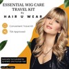 HairUWear Essential Care Travel Kit, Shampoo, Conditioner, Styling Spray, 1