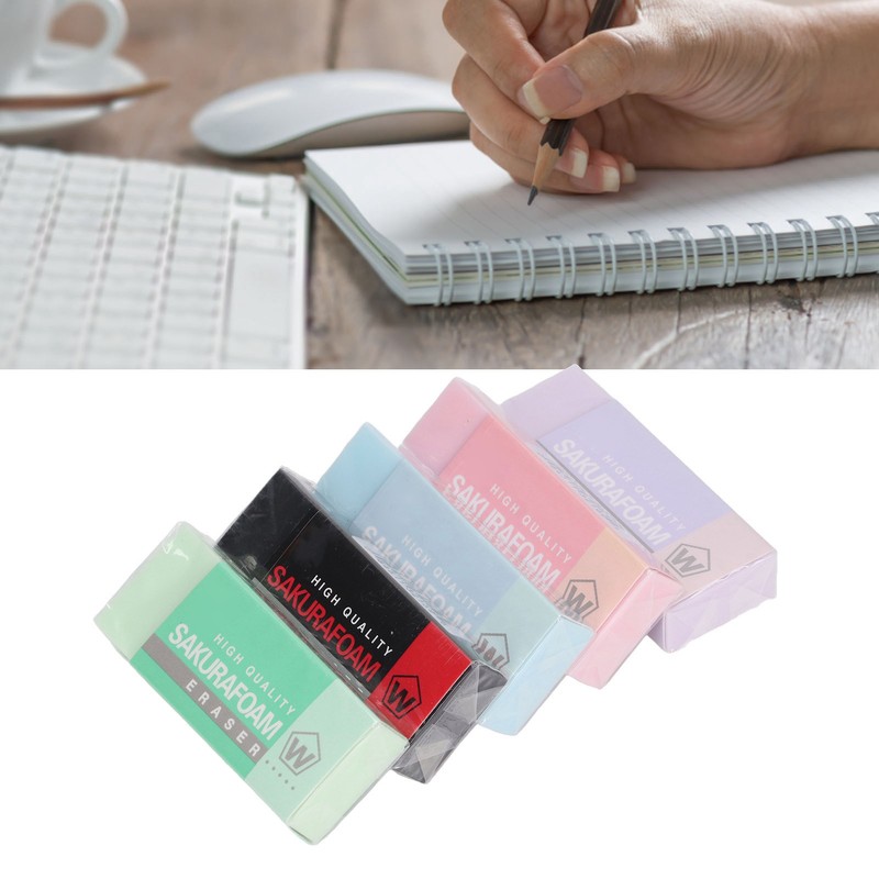 5 Pcs Art Eraser Strong Cleaning Ability Colored Eraser for