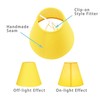 LAMPWELL GERO Yellow Clip on Chandelier Lamp Shades Set of