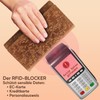 ekavale Women's Large Long Wallet with Press Stud and RFID