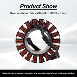 TIANYAN 29987-06D 3 Phase 50Amp Stator Coil for Harley Street Glide FLHX 2006-2016 EFI FLHXI 2006丨Harley 2006-2014 FLT-FLH #2006-2016 29987-06A 29987-06B