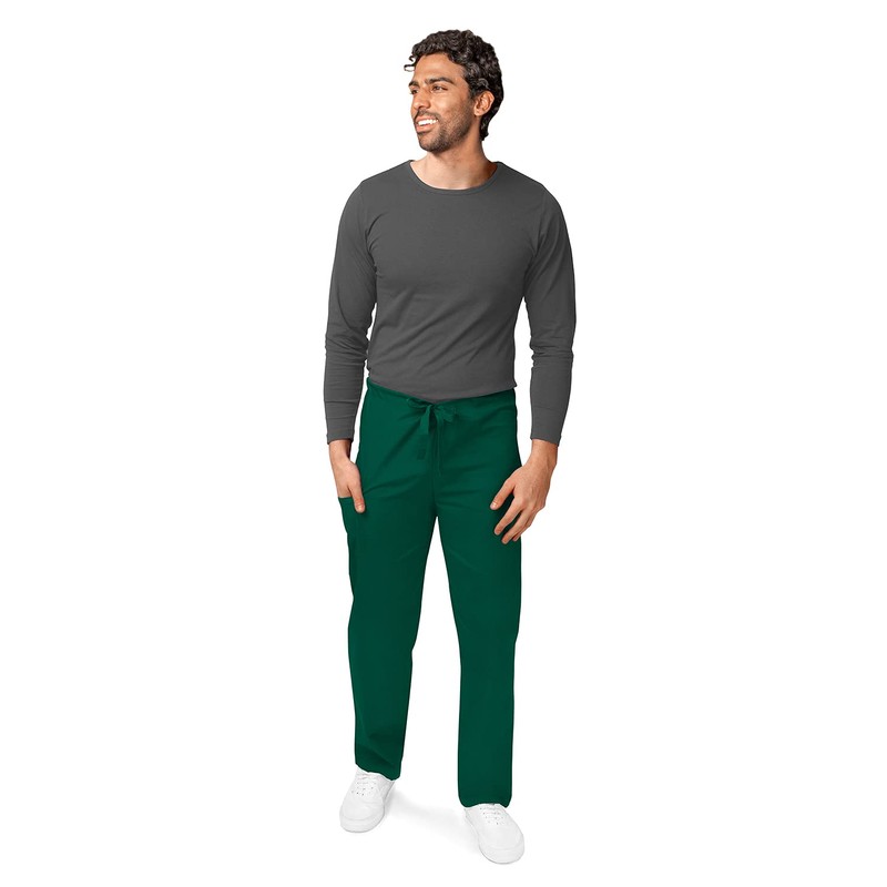 Adar Universal Mens Scrubs - Drawstring Tapered Leg Scrub Pants