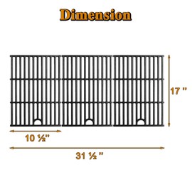 463229521 Grill Grates Replacement Parts for Charbroil Gas Grill Parts Performance 6 Burner G426-0005-W1 463259223 463229021 463228622 Cooking Grates Char Broil 463229521B Cast Iron Grill Grids