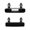 Oenothera Pack of 72 Slatted Frame Brackets, Black, Plastic Bed