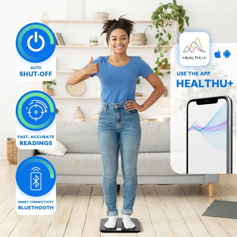 T Electronics Digital Scale for Body Weight and BMI with