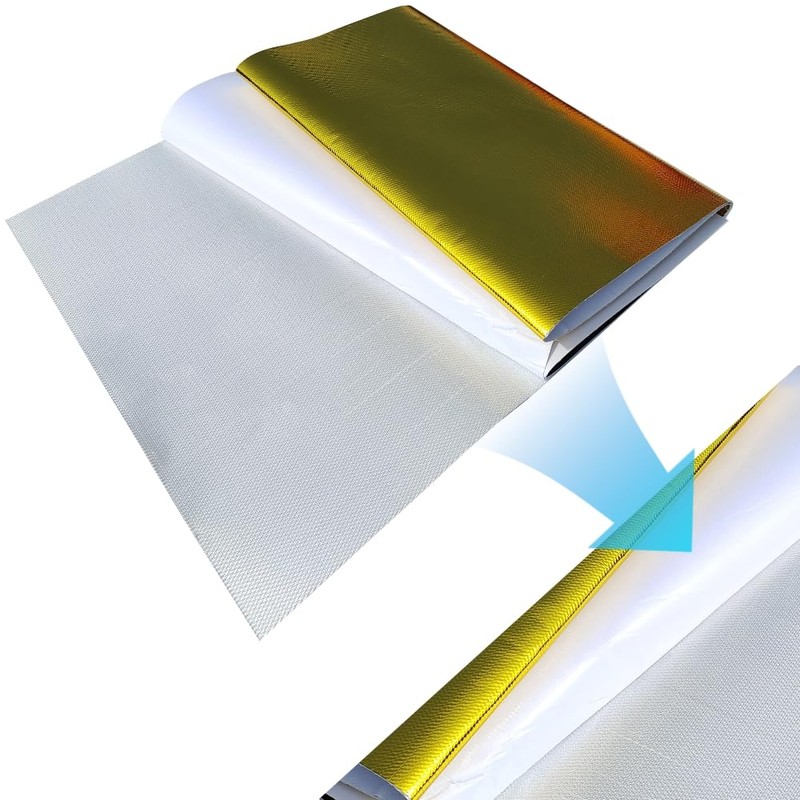 12'' X 48''Gold Heat Shield Mat Thermal Barrier Adhesive Backed