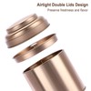 JUXYES Pack of 6 Tea Tins Canister with Airtight Double