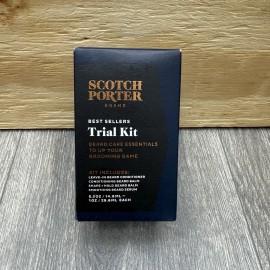 Scotch Porter Best Sellers Trial 4pc Kit Beard Conditioner Serum Travel Set