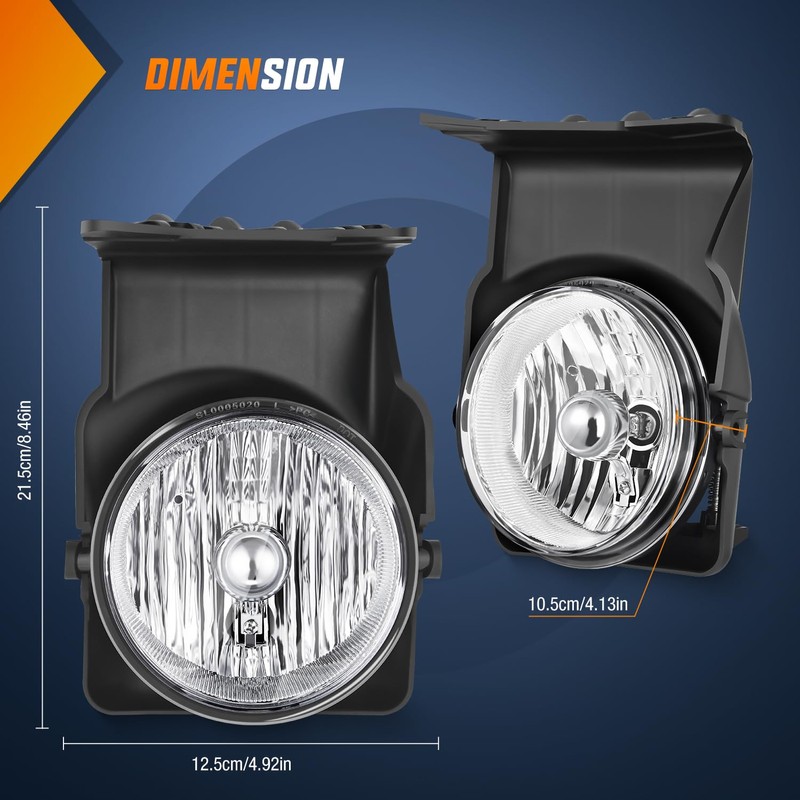 Nilight Fog Lights Assembly Compatible with 2003 2004 2005 2006