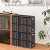 SANFURNEY 52 Slots CD Holder, Wall-Mounted CD Holder Stand