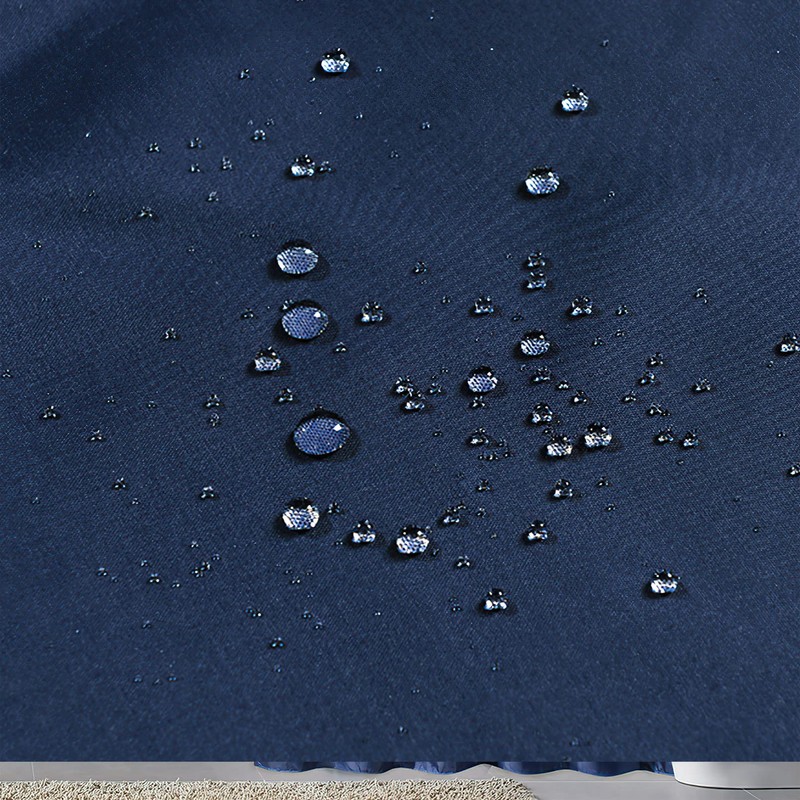 Waterproof Fabric Shower Curtain Thick Bathroom Curtain (Blue, 180x180cm)