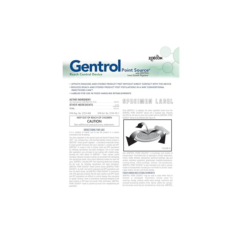 Zoecon - Gentrol Point Source Roach Control Device + Disposable