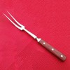 Barbecue Fork with Wooden Handle Stainless Steel Multifunction Nonstick Barbecue