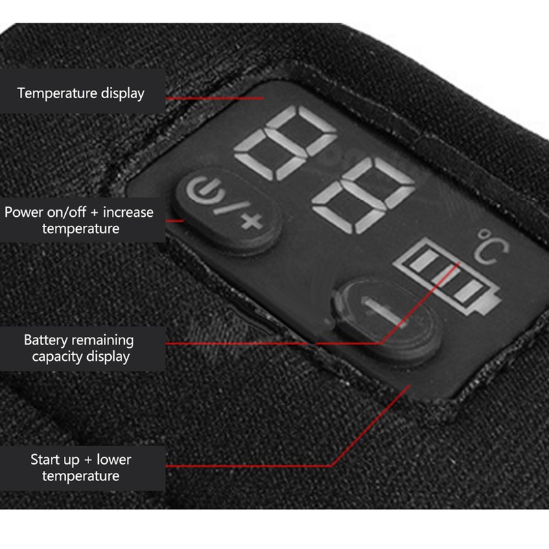 Intelligent Electric Heating Gloves Adjustable Winter Outdoor Sport Warm Keeping