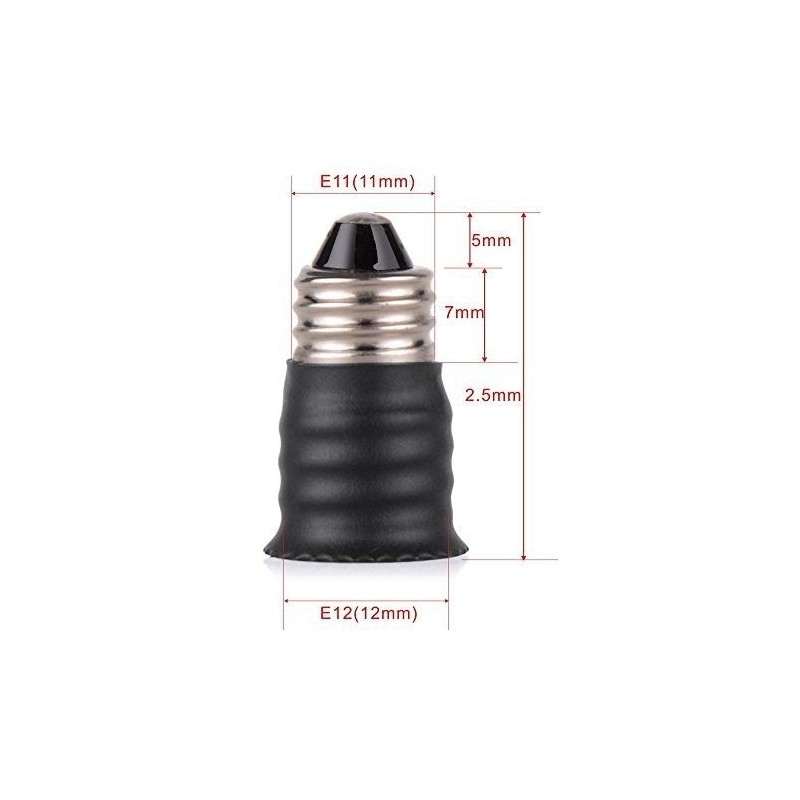 (E11 to E12) - Mini Candelabra E11 Base Screw Socket