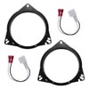 RULLINE 6.5" Speaker Adapter & Wiring Harness Kit Compatible with