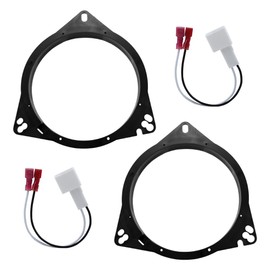 RULLINE 6.5" Speaker Adapter & Wiring Harness Kit Compatible with Toyota 4Runner/RAV4/Corolla & Scion 1998-2015 Front/Rear Door 6.5" Aftermarket Speaker Install