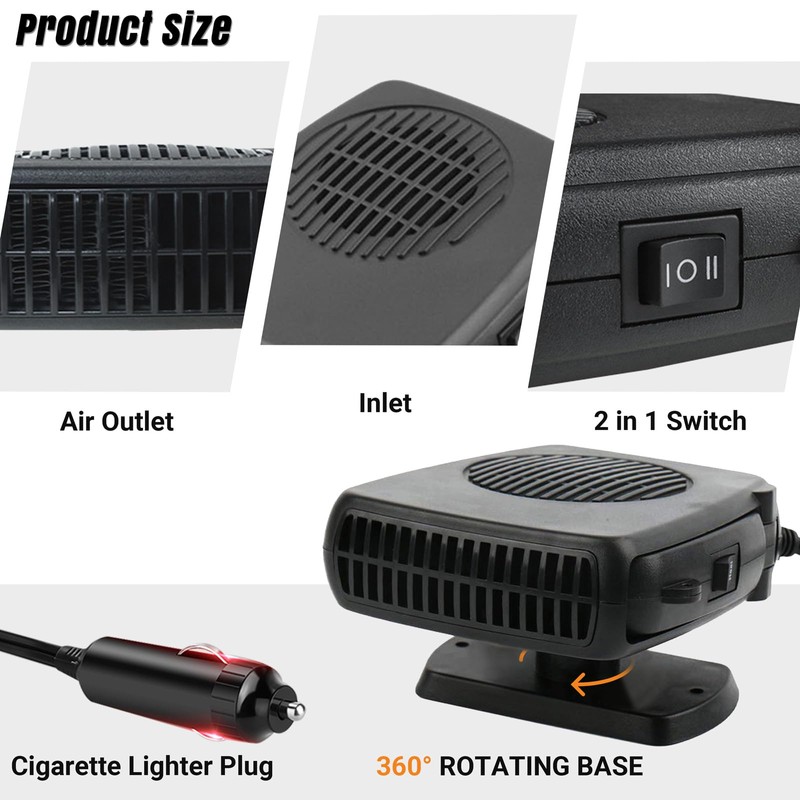 Car Heater, 200W Car Heaters Auto Part 12V Portable Heater