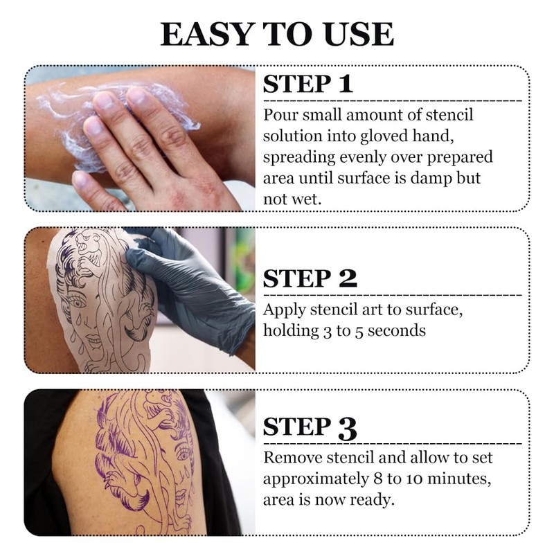 Tattoo Transfer Cream Gel, Tattoo Stencil Gel for Transfer Paper,