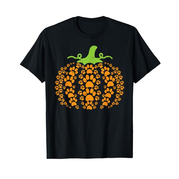Paws Pumpkin Funny Halloween Costume Dog Cat Pet Owner T-Shirt