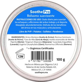 Bálsamo Orgánico de Árnica SoothePro