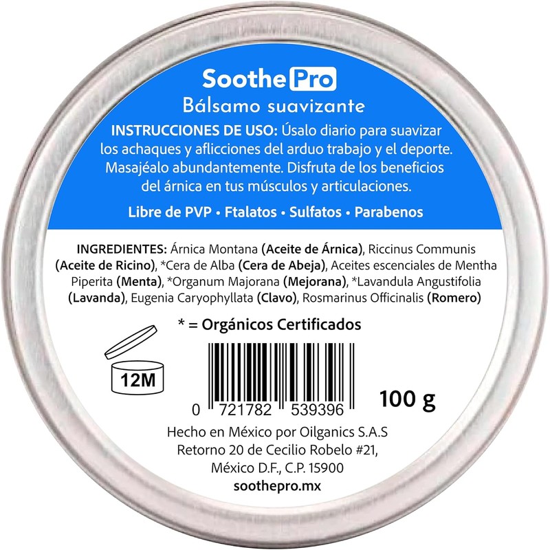 Bálsamo Orgánico de Árnica SoothePro