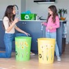 Bettli Wheelie Bin Stickers Decorative Flower Dustbin Stickers Decal for
