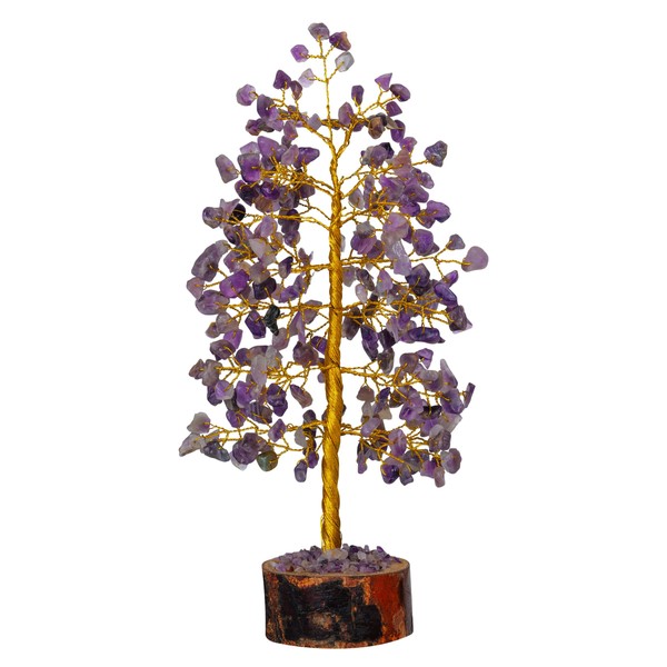 ABHISUBYA Money Tree - Amethyst Crystals - Tree of Life - Healing Crystals - Feng Shui - Witchcraft Supplies - Crystal Tree - Good Luck Gifts - Spiritual Gifts for Women
