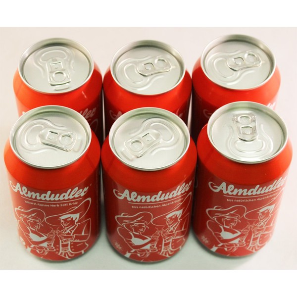 Almdudler Soda (Austrian Limonade) 11.2 Fluid Ounces (6 pack of Cans)