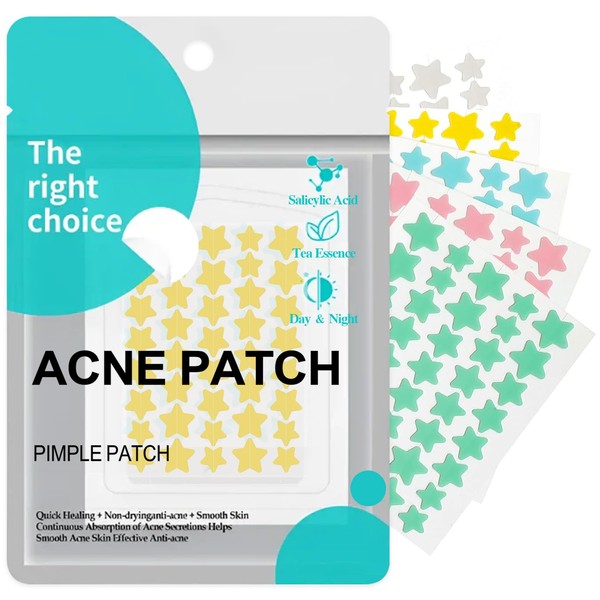 Parches para Acne,Pimple Patch,200 Almohadillas Hidrocoloides para Espinillas, Parches para
