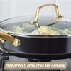 Blue Diamond 4QT Saute Pan with Lid, Non Toxic Induction