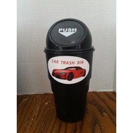 Unbranded Office Home Auto Car Waste Black Trash Rubbish Bin Can Garbage Dust Case Holder