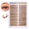 Brown Lash Clusters Natural Individual Lashes Cat Eye Eyelash Clusters