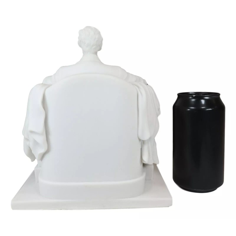 Seated Abraham Lincoln Figurine 8" H Lincoln Memorial Sculpture 16th